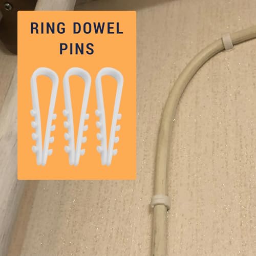 Thoquene 200 Stück Schlaufendübel, 3-13mm U Ttype Steckschlaufe Mauernutclip