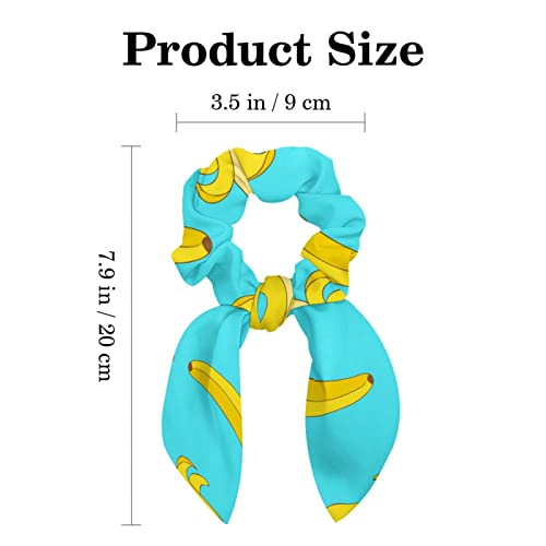Chouchous motif banane pour queue de cheval : l'accessoire de vos coiffures d'été - 3