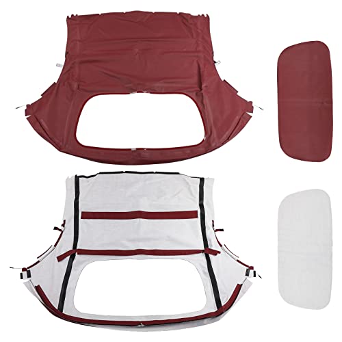Frankberg Cabrioverdeck Softtop Verdeckbezug Rot Kompatibel mit Boxster 986 2.7L-3.2L Benzin 1996-2002 Replace# PBl3003