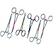 AAProTools Titanium Multi Color Rainbow Ultimate Hemostat Set 6pc
