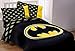 Batman Emblem 3 Piece Reversible Super Soft Luxury Queen Size Comforter Set