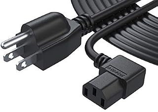 PWR+ 3 Prong LCD TV AC Power Cord Cable: Extra Long 12 Ft
