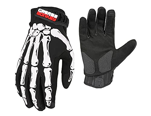 Grease Monkey Bones Xtreme, Mechanic Work Gloves, Black, Large