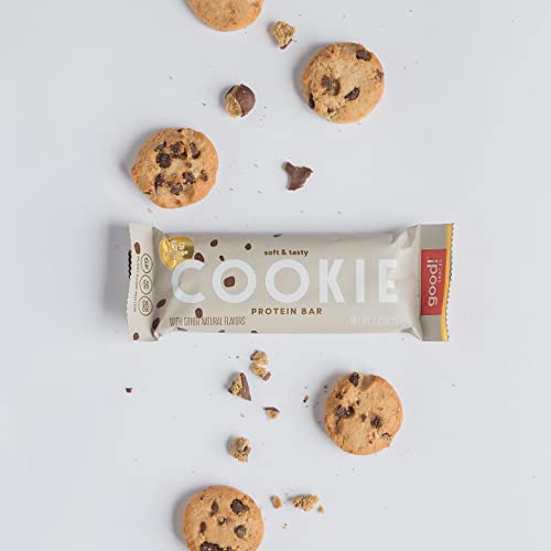 Good! Snacks Vegan Protein Bars, Cookie Dough Bar, Gluten Free, Plant Based, Low Sugar, High Protein Meal Replacement Bar, Guilt-Free & Nutritious Healthy Snacks For Energy, 15G Protein, Kosher, Soy Free, Non Dairy, Non Gmo, Vegetarian (12 Bars) #TOP7