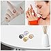 60Pcs Blank Rings with 12mm Adjustable Ring Bases,Metal Round Finger Ring Trays DIY Adjustable Ring Blanks Flat Round Ring Pad for Jewelry Findings(6 Colors)