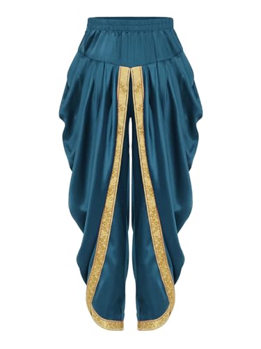 Casual Baggy for Kids Satin Dhoti Pants Trousers for Halloween Carnival Theme Party Fancy