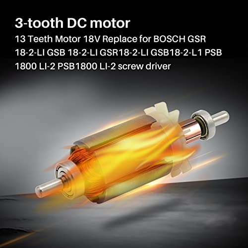 Motor 18V con 13 dientes reemplazo para taladro miniatura 3