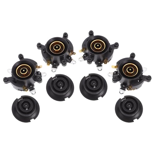 Toyvian Acoplador de Termostato para Hervidor Eléctrico 4 Unidades, Repuestos para Base de Tetera Control de Temperatura, Compatible Ac90-250v, Accesorio Seguro y Duradero para Cocina