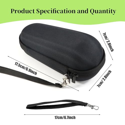 Elektrische Rasierertasche für Braun Series 3s/5s/7s/9s, braun series 3 3040s 3020s, Harte EVA-Reisetasche für Rasierer und Trimmer (Schwarz)