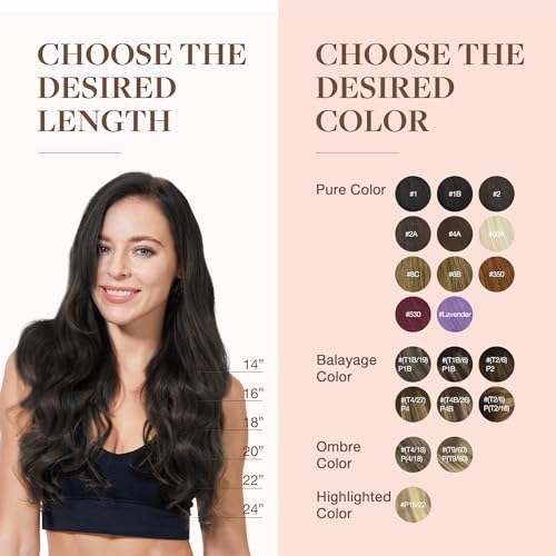 Goo Goo GOCLNEW#1B-20 Clip In Hair Extensions Real Human Hair thumb #7