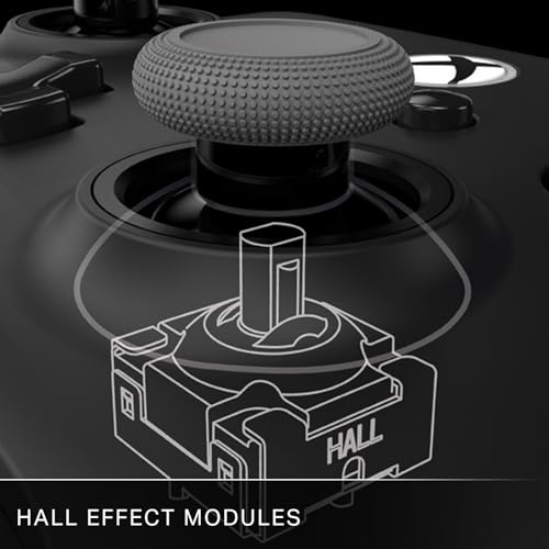 Image of PowerA Advantage Plus Wired Controller for Xbox Series X|S - Black, officially licensed, adjustable height thumbsticks, hall effect, mappable buttons, works with Xbox One and Windows 10 /11 PC (Amazon Exclusive)