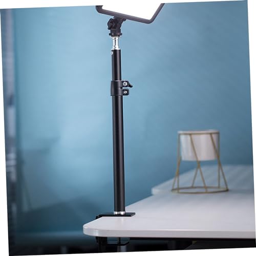 Image of Hemobllo Retractable Camera Desk Mount Stand for DSLR Video Light and Phone Holder Adjustable Height Compatible Lighting Equipment and Accessories