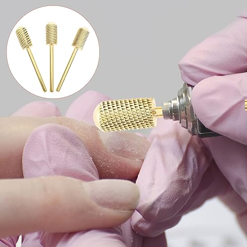Juego de 3 brocas para pulir uñas OSALADI miniatura 4