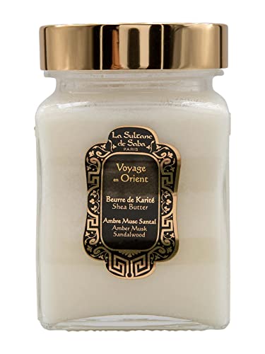 La Sultane de Saba - Beurre de Karité Ambre, Musc, Santal - Voyage en Orient 300Gr