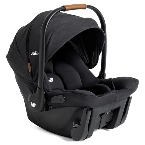 Image of Joie Ginger and Mint Latch Travel System - 4-in-1 Travel System with Base-Free Infant Car Seat & Stroller, Built-in Latch for Easy Install and an Included All-Terrain Stroller (Shale Dark)
