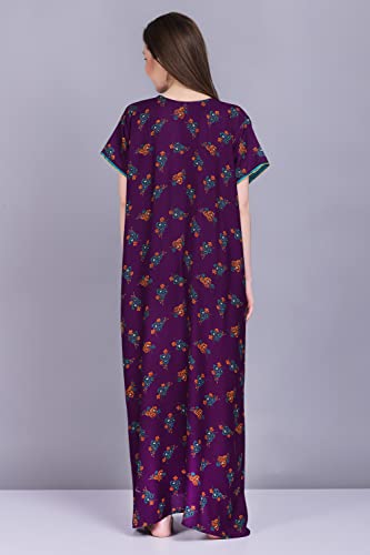 Image of Women's Alpine Mix Print Maxi Nightgown