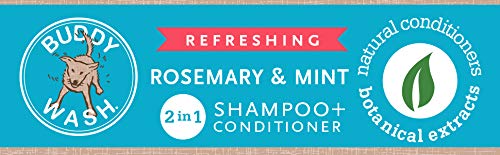Buddy Wash Dog Shampoo & Conditioner For Dogs With Botanical Extracts And Aloe Vera, Rosemary & Mint, Gallon Jug #TOP7
