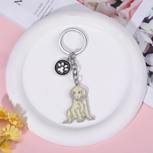 WEWAYSMILE Welpe Schlüsselanhänger, Hunde Schlüsselanhänger, Niedlicher Welpe-Schlüsselanhänger, Für Dekor Auto Schlüsselanhänger Tag Personalisierte Geschenk, Länge: 4.06 Zoll/10.3 cm