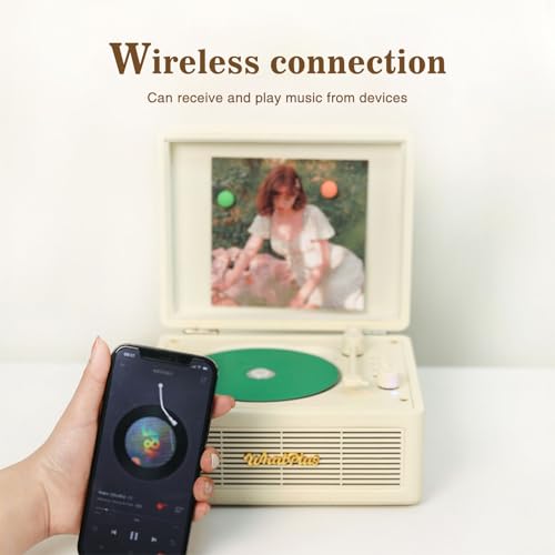 Image of Portable CD Player, Wireless Reception Function, Retro Built-in Speaker, CD Player, Rechargeable, Multi-functional, Earphones, AUX, TF Card, USB Memory Playback, Language Learning, Stress