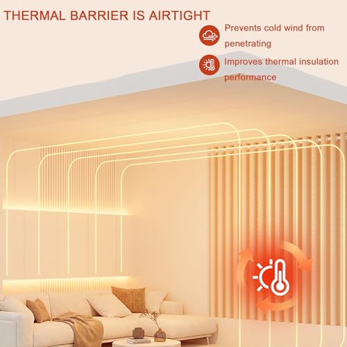 Kit de láminas de aislamiento de ventana para tapones de corrientes de aire, manta insonorizada, cortinas opacas térmicas, paneles de cubierta para una mayor eficiencia energética