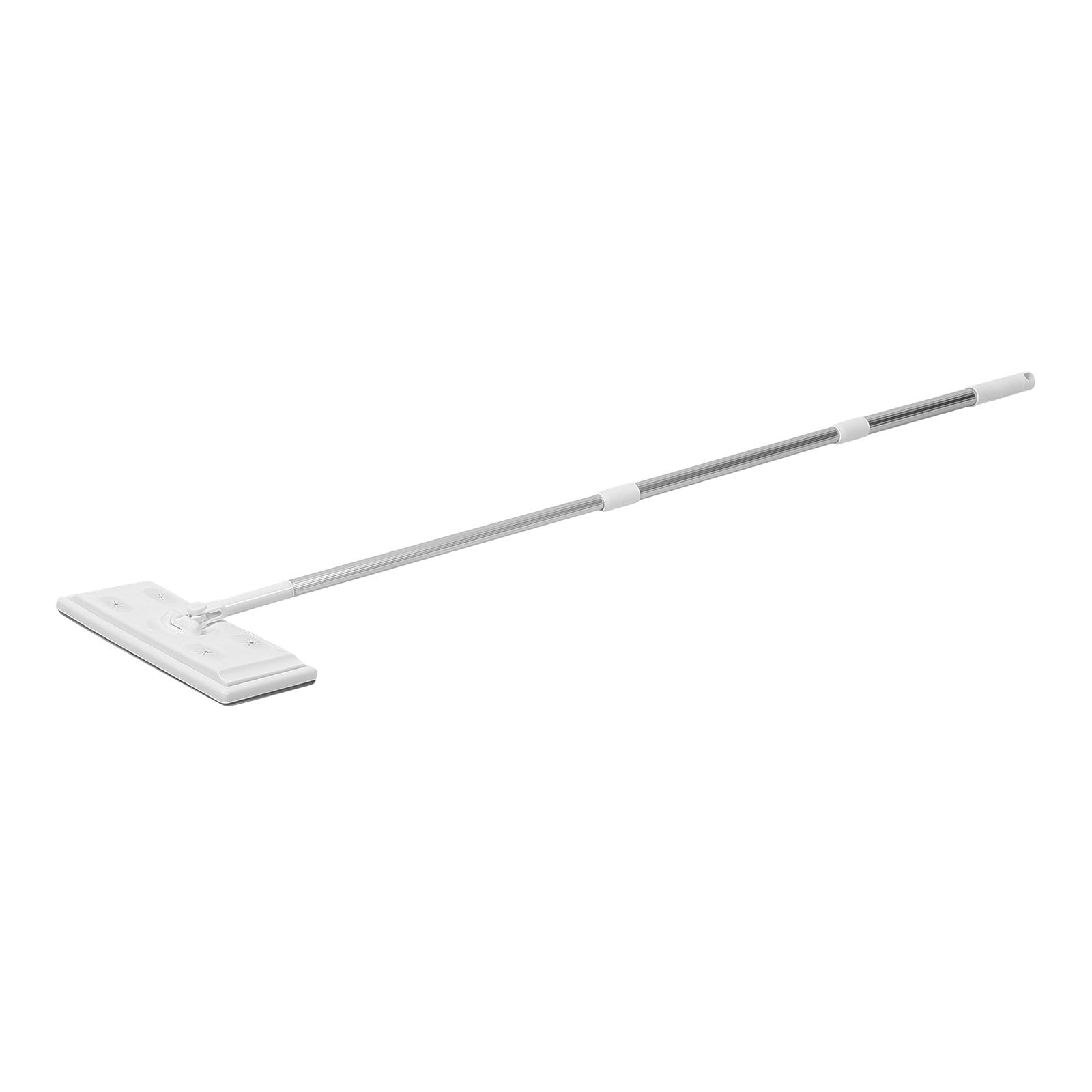 Mopa Telescópica de 3 Secciones Papel Electrostático para Eliminación de Polvo Mopa Plana para Suelos Varilla Ajustable de Aleación de Aluminio Herramienta Doméstica de