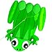HENGDA KITE for Kids Frog Single Line Soft Cloth Kite Flying for Children Kids Outdoor Toys Beach Park Playing with 30M Lines and Handle