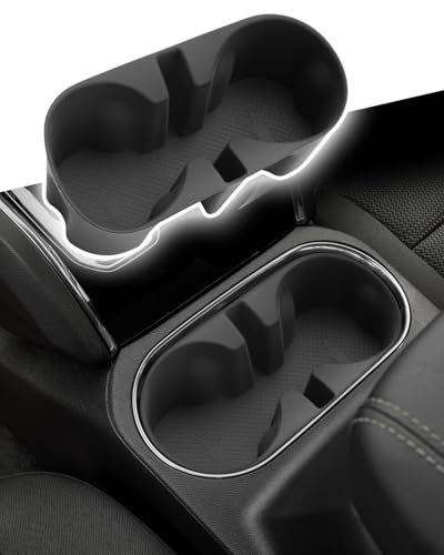 Image of CDEFG for 2023-2025 2026 GMC Canyon / 2023-2026 Chevy Colorado Center Console Cup Holder Organizer Insert TPE Accessories- Fits Canyon /Colorado