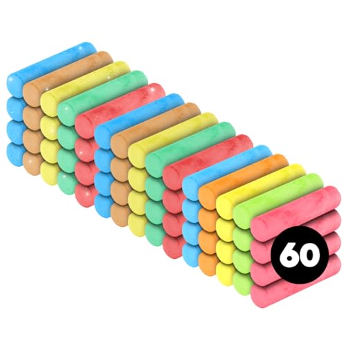 Kid Made Modern 60 count Variety Pack of Sidewalk Chalk 3 packs of 20 count Sidewalk Chalk