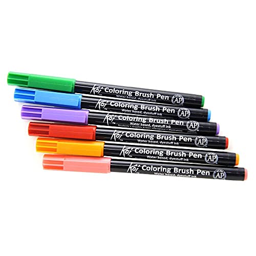 MARCADOR PINCEL ARTISTICO KOI COLORING BRUSH - 221 ROSA ESCURO - USO PROFISSIONAL