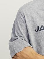 JACK & JONES Herren Jjecorp Logo Tee Crew Neck Noos T Shirt, Light Grey Melange, L EU – Ansicht 6