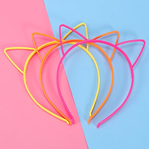 Fita de orelha de gato Frcolor 10 peças de faixas de plástico para festa fantasia decorações diárias