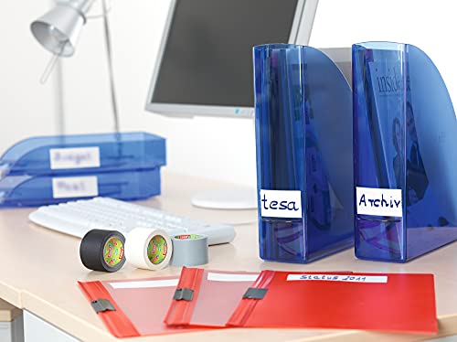 tesa extra Power Eco Repair Tape - High-Performance Duct Tape for Manual Work, Fixing, Labelling - Natural Fibres - 10 m x 38 mm - White