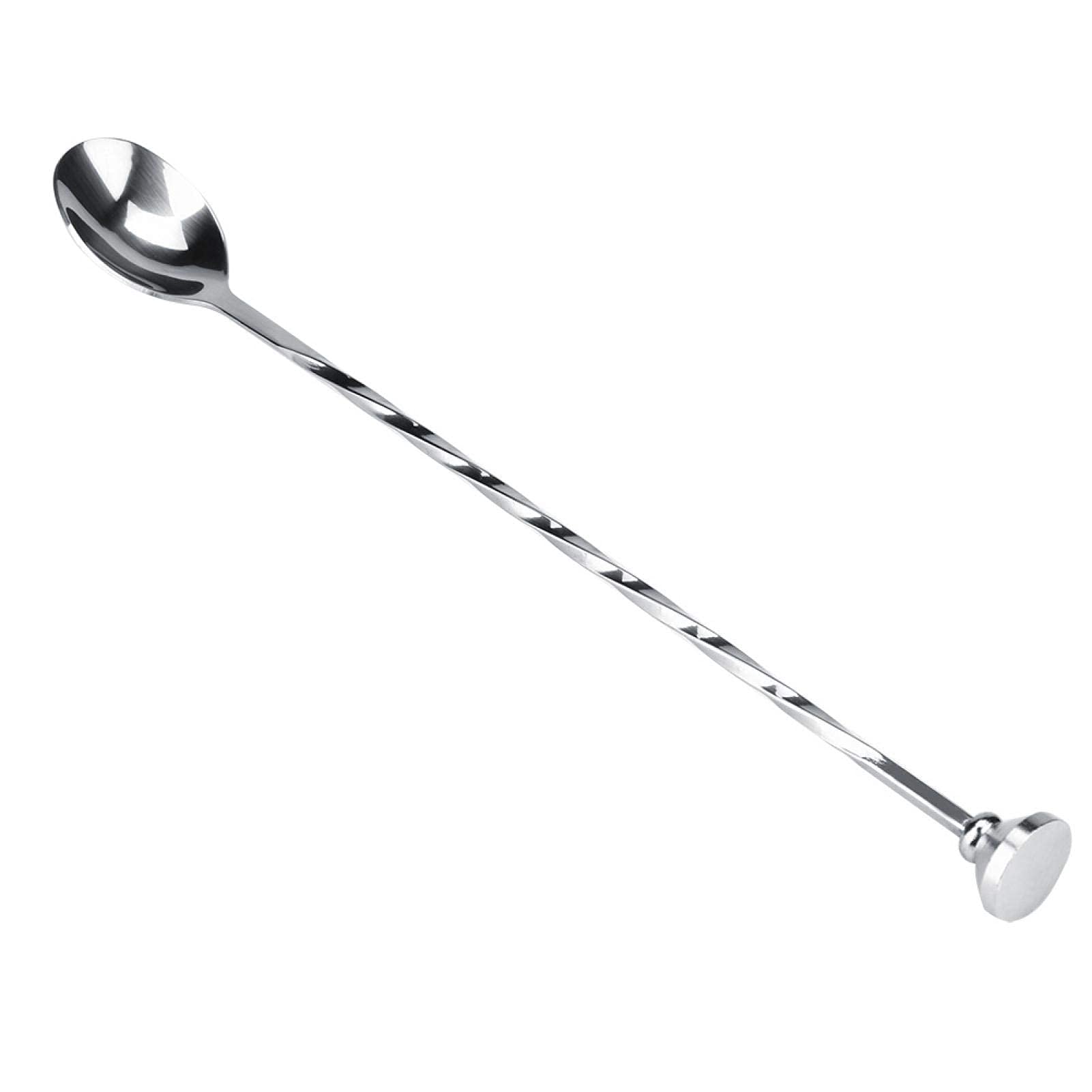 Cocktail Drink Mixer Stainless Steel Stirring Mixing Spoon Ladle Muddler Bar