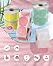 MUNBYN 2 Inch Color Circle Thermal Sticker Label, Self-Adhesive Round Direct Thermal Label for Logo Design, QR Code, White Pink Green Yellow, 3000 Sheets/4 Rolls