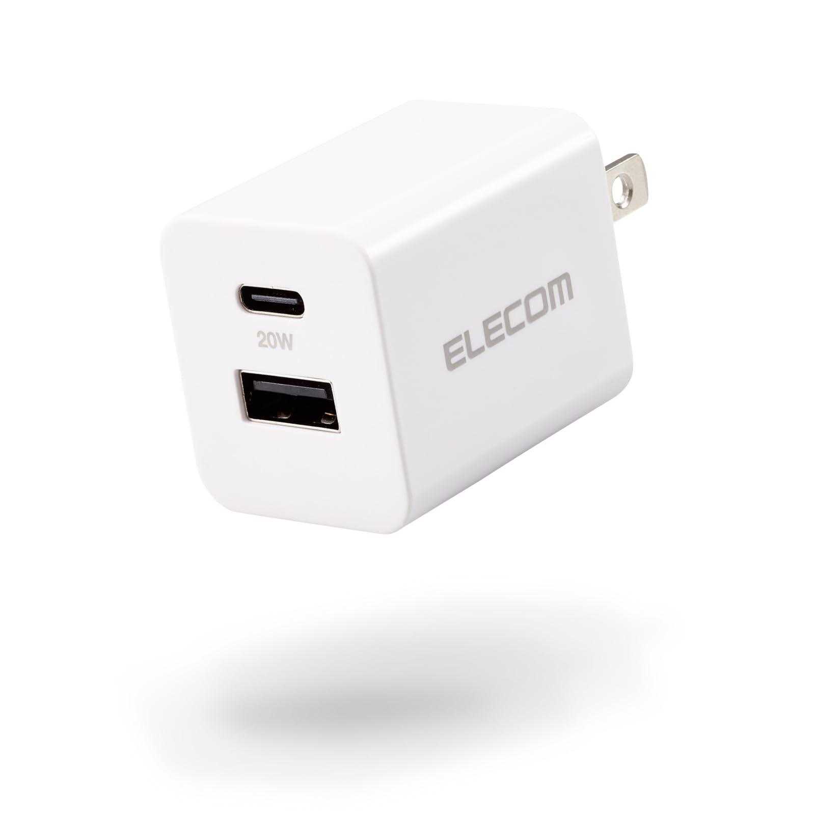 エレコム 充電器 コンセント USB-C USB-A 2ポート 20W PD対応…