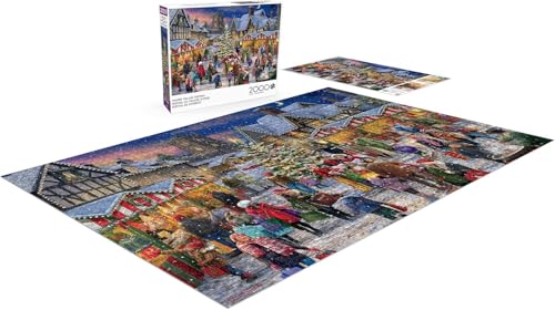 Buffalo Games - Winter Village Festival - Rompecabezas de 2000 piezas para adultos | Arte de ALI Corti, Intermedio a experto, Hecho en USA, Cartón reciclado, Incluye póster, Ideal para regalo miniatura 4