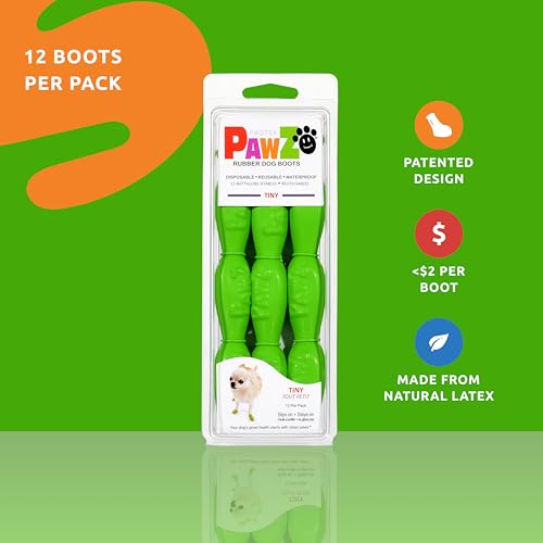 PAWZ PAWC-Tiny Hundestiefel, 12 Stück (1er Pack)