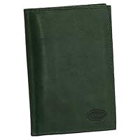 Leder Ausweisetui Ausweishülle Basic Dokumentenmappe Ausweismappe Ideal fürs Auto Farbe Grün