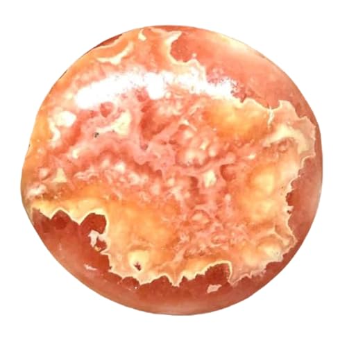 Rhodochrosite cabochon pour fabriquer un pendentif ou une bague en pierre
