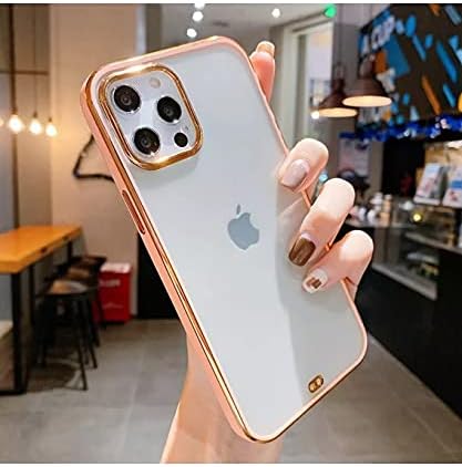 Amazon Co Jp Lili クリア ケース メッキ ゴールド 韓国 かわいい おしゃれ 人気 インスタ 流行 くすみ 耐衝撃 Iphone11 ピンク 家電 カメラ