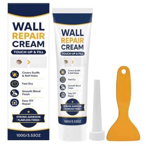 Wall Repair Cream, Multi-Purpose Fast Drying Crack Mending Compound, 100g