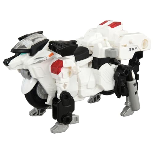 タカラトミー(TAKARA TOMY) トミカ ジョブレイバー デカライドアーマー白バイ 警察犬ワンワンマル ミニカー おもちゃ 3歳以上