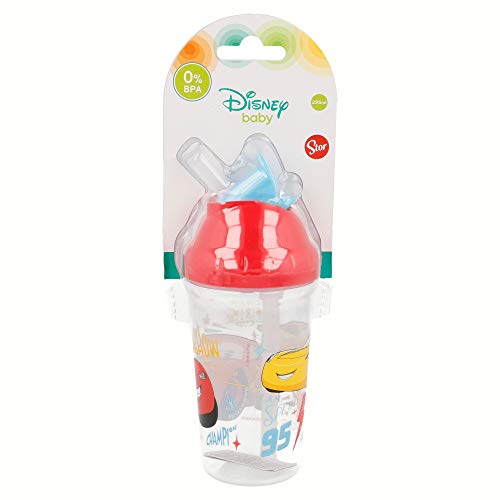 STOR Toddler Flexi Straw Cup Cars I Am Speed - Vaso, unisex