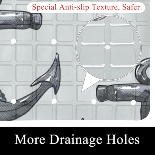 Tapis de bain antidérapant pour éviter les chutes en douche - 3