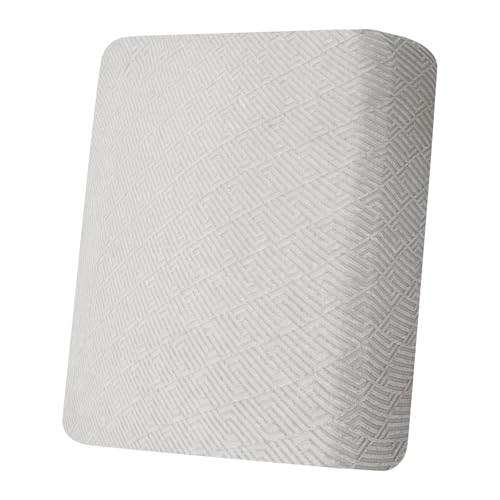XINEAGE Couch Cushion Covers Seat Cushion Cover Thick Stretch Sofa Slipcovers 1 Piece Individual Couch Covers with Elastic Bottom(Single Seat Cushion/Backrest,Silver Grey)