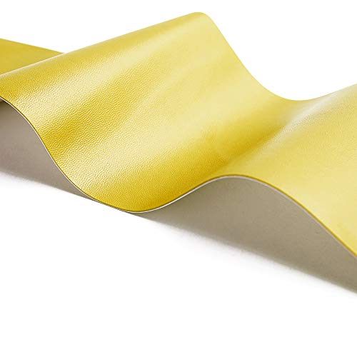 Image of Leather Repair Patch Kit Yellow 4 x 60 inch Leather Repair Tape Self Adhesive Patch for Furniture, Couch, Sofa, Car Seats Computer Chair First Aid Vinyl Repair Kit