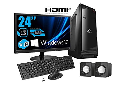 ACCESORI: Monitor led 24 VGA 1920X1080 - KIT TASTIERA E MOUSE USB MYKA KM-L03-CASSE SPEAKER MYKA