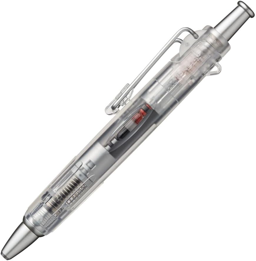 Tombow BC-AP20 Pressurized Permanent Ballpoint Pen (Can Write on Wet Paper/Back), Air Press to Squeeze Ink Ink, 0.7, Transparent