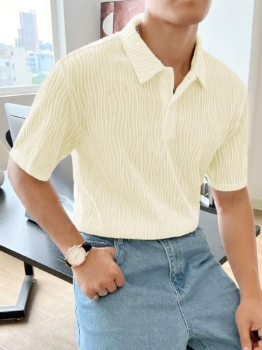 Image of Leriya Fashion Cotton T-Shirt for Men - Soft Breathable Fabric | Regular Fit Half Sleeve Collar Tee for Summer Casual Wear (Available in Plus Size)