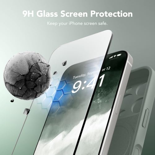 Image of Magnetic for iPhone 16 Pro Max Case Silicone Calke Green